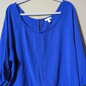 Nine West XXL Electric Blue top